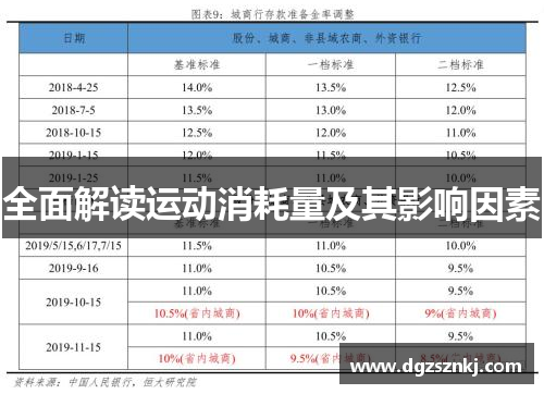 全面解读运动消耗量及其影响因素